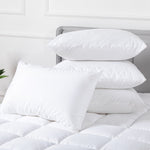 100 Percent Cotton Pillow Cover with 800g Poly Fill, Hypoallergenic, Antibacterial, and Cooling V196-P400_K