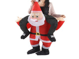 Santa Costume Funny Father Christmas Riding Inflatable Show Party Cosplay Role Playing Props V1294-YM0703-3115230047712