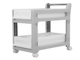 Storage Trolley Sliding Drawers Rolling Utility Cart with Universal Wheel for Kitchen Bathroom V1294-YM0901-3117240251211