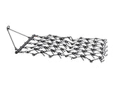 Drag Harrow, 1.2x1.2 m Durable Chain Harrow with 69 Sharp Teeth, Suitable ATV UTV Tractor, Ideal V952-LP44FTDPK0002OK0ZV0