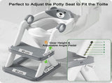 Potty Training Seat Ladder, Kids Boys Girls, Grey V178-28091