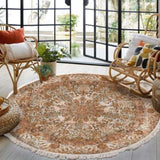 SOGA 120cm Mandala Pattern Circle Area Rugs for Living Room Lounge, Anti-slip Doormat, Home Decor CARPETYH24