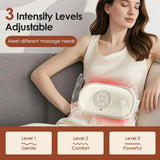 Smart Heating Abdominal Massager with Red Light & Moxa Therapy, 3 Intensity Levels, Forward/Reverse V1385-FBAMY-WU-908-003