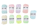 9PCS Glow in The Dark Yarn 2mm Dual Color Glowing Crochet Thread for Knitting Scarf Shawl Hat V1294-YM0901-3117250232311