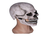 Scary Skull Mask with Movable Jaw Flexible Latex Halloween Costume Party Props Cosplay AccessoryDark V1294-YM0714-3117210187712