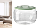 Toy Storage Stool Multipurpose Innovative Round Shape Transparent Storage Stool for Home Living Room V1294-YM0710-3117230244712
