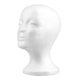 Cheers.US 2 Pieces/Set Styrofoam Head Female Foam Wig Head Mannequin Manikin Cosmetics Model Head V1370-AZ4-17357