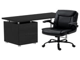 Artiss Computer Desk Executive Office Chairs Sets Black DESK-140M-CHAIR-7023-BK