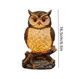 Realistic Owl Figurine Night Light, USB Powered Warm LED Table Lamp, Soft Eye-Friendly Lighting, V1192-AZ-W-24669