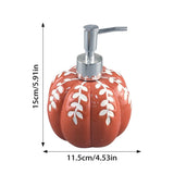 Halloween Pumpkin Soap Dispenser Ceramic Refillable Lotion Pump Bottle For Fall Bathroom Kitchen V1369-AZ3-W-14968