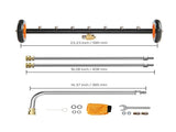 24" Pressure Washer Undercarriage Cleaner, Stainless Steel Surface Cleaner for Pressure Washer, 4000 V952-GYQXJBMQJQZGQLB0WV0