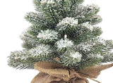 17.72in Desktop Flocking Xmas Tree Simulation Space Saving Reusable Xmas Tabletop Decoration for V1294-YM0901-3115240111611