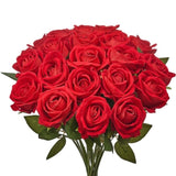 VEVOR 60 Pcs Red Roses Artificial Flowers Realistic Bouquet for Xmas Home Decor V952-RZMGHSHS60PCJZU97001V0