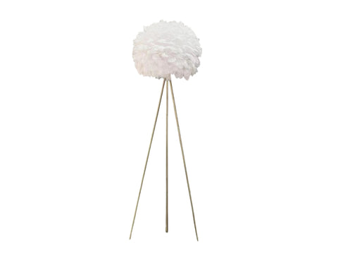 Feather Tripod Floor Lamp V292-HD-LAMP-FEATHER-FLOOR-WHITEGOLD