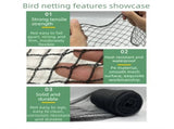 Heavy Duty Bird Netting for Garden and Pond - 4.5m x 10m PE Anti Bird Mesh with 10-piece Ground V888-ELOSUNG56681