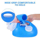 Portable Female Urinal Leak Prevention Bottle Shape Plastic Blue 1 Set V1192-AZ-W-30624