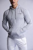 HARD HITTERS SLIM FIT TERRY HOODIE GREY SMALL V697-SLIM-FIT-TERRY-HOODIE-GREY-SMALL