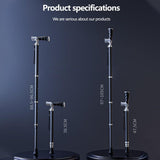 Lightweight Foldable Walking Cane Adjustable Dual-Mode Stick 0.26kg, Portable for V1107-CS-DSZ