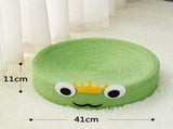 Cute Green All Sisal Frog Cat Scratching Post and Lounger - 41cm Cat Scratch Proof Basin V888-ELOSUNG25090