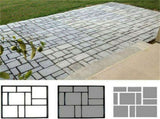10Grids Garden Paving Brick Patio Concrete Slabs Maker Path Driveway Stone Mould V767-6EJJ26