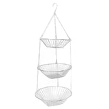 3 Tier Kitchen Hanging Fruit Basket Iron Wire Fruit Vegetable Flower Hanging Storage Basket for V1294-YM0626-3117220280711