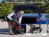 2-in-1 Rollator Walker & Transport Chair for Seniors, Foldable Rolling Walker Wheelchair, V952-EHYZXQHSLHJ1ZK7KY001V0