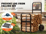 Firewood Log Cart, 113 kg Load Capacity, Outdoor and Indoor Wood Rack Storage Mover with Pneumatic V952-DCCH43XH27XWYTWGDV0