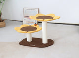 CMISSTREE 2-Level Sunflower Cat Scratching Tree V390-C7246