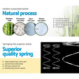 Giselle Bedding 34cm Mattress Bamboo Cover Double MATTRESS-BLACK-DOUBLE