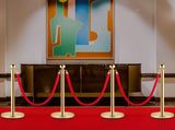 4PCS Gold Stanchion Posts Queue, 38 Inch Red Velvet Rope, Crowd Control Queue Line Rope, V952-GLZJS1.5M3GHRS4JTV0