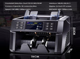 Dual CIS Money Counter with Counterfeit Detection, Mixed Value Bill Counter, 14 Currency Cash V1181-OF012
