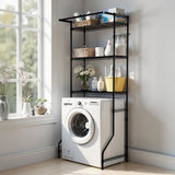 VEVOR Over Washer and Dryer Storage Shelf Single Row 3 Tiers Washer Rack Black V952-LDXYJZJTJKDPT81AW001V0