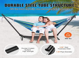Portable Hammock Stand, 450lbs Capacity Steel Hammock Stand for 2 Person, Heavy Duty Adjustable V952-XXXDCJXXXJS16JSZ5V0