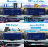 10.26" 4K Dash Cam Car Stereo For Apple Carplay & Android Auto GPS Rear Camera V201-W12929584
