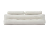Giselle wedge pillow headboard with non-flattening shredded foam core, perfect for dorm reading or HBP-HRNECK-COR-WH-Q
