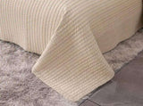 100% Cotton Embossed Taupe Linear Luxe Coverlet Bedspread Set V745-MMPAC061116Q13U