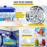 VEVOR Commercial Ice Shaver Ice Shaving Machine Crusher Snow Cone Maker 200KG/H V952-PBJBY-18800000001V3