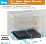 CARLA HOME 2 Pack Pull Out Cabinet Organizer Expandable for Cabinets with Adjustable Slide Out LSB-36209