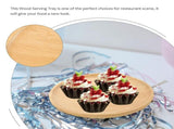 Home Use Wooden Plates for Serving Charcuterie and Desserts Polished Finish V1369-AZ3-W-16541