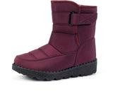 Women's Waterproof Snow Boots, Warm Fleece-Lined Winter Boots with Non-Slip Outdoor Sole for Cold V1189-LC-DG-00242