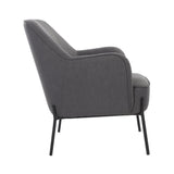 Upholstered Armchair Dark Grey V178-67288