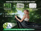4 Piece Hotel Bamboo Cooling Sheet Set -Ultra Soft 2000TC Breathable Bed Sheets Set with 37 V1317-ZXW9-AUSK-4JT-HEI