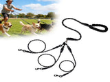 LGCASL 3 Dog Leash No Tangle, Heavy Duty Multiple Dog Lead Shock Absorbing Bungee, Triple Bungee V1189-LWWAL-20260325-02636