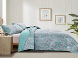 Distinctive Quilted Coverlet and Pillowcases Set Make a Bold Statement - Queen size V745-MAC080435Q13U