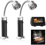 2 Pack BBQ Grill Lights, Magnetic LED Barbecue Grilling Accessories with 360&deg Adjustable Gooseneck, V1237-ZY-917-065