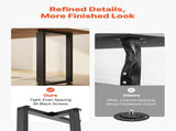 Table Legs, 740 x 450 mm Square T Shape Steel Furniture Legs, Modular Design, Easy Assembly, V952-ZTCFKFXTK281F1QMG001V0
