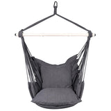 NOVEDEN Hammock Chair Hanging Rope Swing with 2 Seat Cushions Included V227-6777715009160