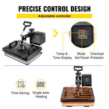 5 In1 12" X 15" Heat Transfer Press 28 Inch Vinyl Cutter Machine Kit Software V952-FM1151+KZJ-720001V3