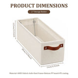2 Pcs Small Storage Bins with Comfortable Carry Handle, Versatile Home Storage, Foldable And Easy V1369-AZ3-W-12596