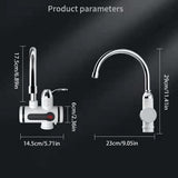 Instant Tankless Electric Hot Water Heater Faucet, LED Digital Display Fast Heating Tap, 360&deg V1369-AZ3-W-16949